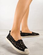 vices Espadrile Decupate Negre cu șnur împletit Arivila