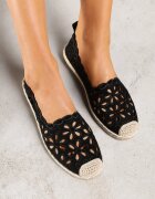 vices Espadrile Decupate Negre cu șnur împletit Arivila