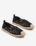 vices Espadrile Decupate Negre cu șnur împletit Arivila