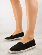 vices Espadrile Negre pe Talpă de Împletitură Sesaniela
