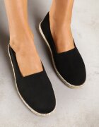 vices Espadrile Negre pe Talpă de Împletitură Sesaniela