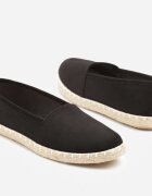 vices Espadrile Negre pe Talpă de Împletitură Sesaniela