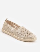 vices Espadrile Perforate Aurii cu șnur împletit Arivila