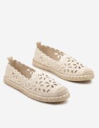 vices Espadrile Perforate Bej cu Șnur Împletit Arivila