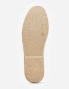 vices Espadrile perforate negre cu model floral din împletitură Donavia