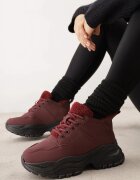 vices Ghete Adidași Vișinii pe Platformă Groasă Embosată Tip Ghete Narrise