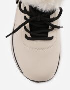 vices Ghete Bej Sneakers cu Talpă Groasă și Blană Biqilee