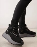 vices Ghete de zăpadă tip Sneakers Negre Sportive pe Talpă Groasă Nellsana