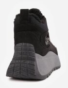 vices Ghete de zăpadă tip Sneakers Negre Sportive pe Talpă Groasă Nellsana