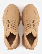vices Ghete maro deschis tip sneaker pe platformă groasă reliefată tip trapper Narrise