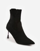 vices Ghete Negre cu toc stiletto decorativ cu strasuri Temire