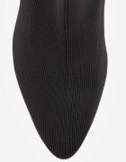 vices Ghete Negre Elegante pe Toc Gros cu carâmb tip șosetă Rasoria
