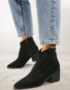 vices Ghete negre Western cu toc gros Vertiona