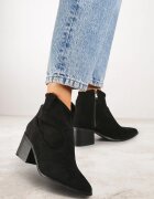 vices Ghete negre Western cu toc gros Vertiona