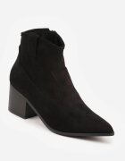 vices Ghete negre Western cu toc gros Vertiona