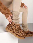 vices Maro Ghete de zăpadă cu imprimeu leopard cu carâmb scurt căptușite cu blană Grelfedi