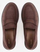 vices Mocasini din imitație de piele întoarsă cu cusături decorative pe vârf Lenea Maro