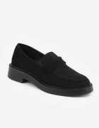 vices Mocasini din imitație de piele întoarsă cu cusături decorative pe vârf Lenea Negri