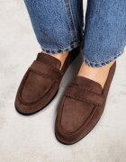 vices Mocasini Maro cu Brant din Piele și Cusături Decorative Adestiia