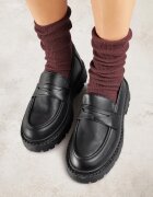 vices Mocasini Negre pe Talpă Groasă Viara