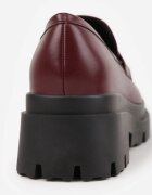 vices Mocassini Bordeaux cu talpă groasă cu cataramă decorativă Kikirra