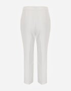 vices Pantaloni Albi Eleganți de Costum cu Buzunare Zervia