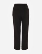 vices Pantaloni de costum negri drepți cu Talie Înaltă Zellryna
