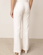 vices Pantaloni eleganți evazați cu dungă ornamentați cu dungi Neronia Albi