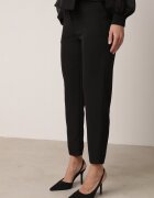 vices Pantaloni Negri Eleganți De costum cu Buzunare Zervia