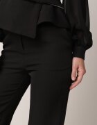 vices Pantaloni Negri Eleganți De costum cu Buzunare Zervia