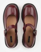vices Pantofi Bordo Mary Jane cu Talpă Groasă și Cataramă Decorativă Fenzina