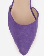 vices Pantofi clasici mov cu toc cu branț din piele naturală cu model geometric Arori