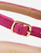 vices Pantofi cu toc Fucsia cu toc descoperit decorați cu Zirconii cu branț din piele Eklevia born2be.com.ro