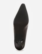 vices Pantofi cu toc Negre în stil toc pisică cu Branț din Piele Naturală Lukke