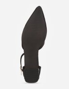 vices Pantofi cu toc negri cu Brant din Piele Naturală cu Model Geometric Arori