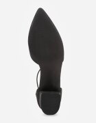 vices Pantofi cu toc Negri Eleganti cu sclipici cu branț din piele naturală Leadora