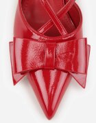 vices Pantofi cu toc subțire Elegante Roșu cu Fundă Decorativă Adrelena