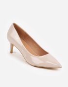 vices Pantofi eleganți Bej Clasici cu toc stiletto cu branț din piele Valenthea