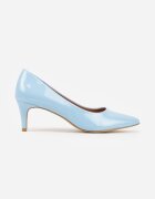 vices Pantofi stiletto albastre clasice cu toc stiletto și branț din piele Valenthea