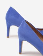 vices Pantofi stiletto albaștri cu branț din piele Cleliae