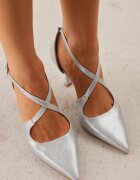 vices Pantofi stiletto Argintii