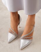 vices Pantofi stiletto Argintii