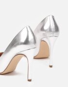 vices Pantofi stiletto Argintii Clasici cu branț din piele Innadelle