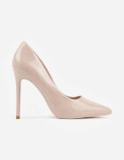 vices Pantofi stiletto Bej cu efect lăcuit Jestiva