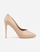vices Pantofi stiletto bej cu platformă cu branț din piele Racca