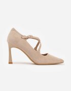 vices Pantofi Stiletto Bej Decorat cu curele Tammirea
