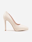 vices Pantofi stiletto Bej deschis Clasici cu Branț din Piele Naturală Amarisse