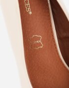 vices Pantofi stiletto bej deschis pe toc clepsidră cu branț din piele Witene