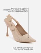 vices Pantofi stiletto Bej închis
