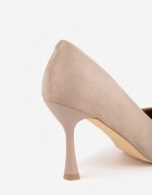 vices Pantofi stiletto bej închis cu branț din piele Afurriva